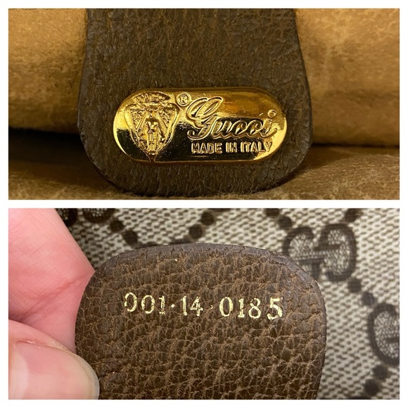 Vintage Gucci Brown Monogram GG Coated Canvas Shoulder Bag - Picture 14 of 16